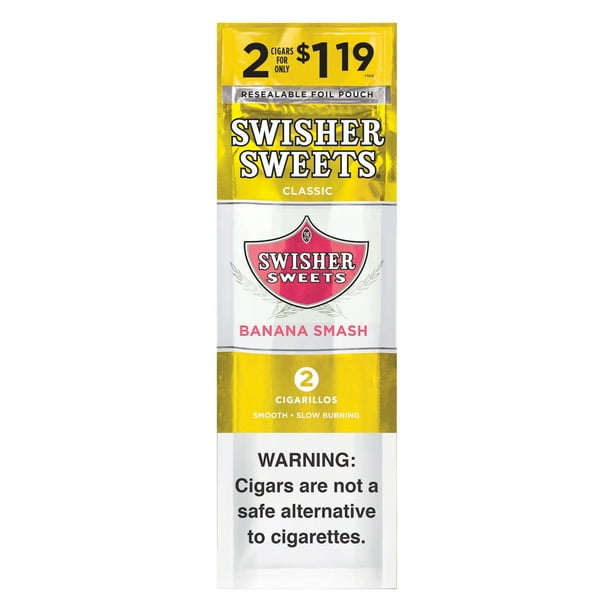 Swisher Sweets Cigarillos Banana Smash Pre-Priced 2 ct., 30 pk. -  Samsclub.com