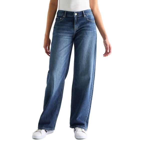 Aeropostale Women's Wide Leg Low Rise Denim Jean