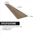 thumbnail image 13 of Select Surfaces Manchester Waterproof 20 mil Luxury Vinyl Plank 5 mm Thick 7.09 in. W x 47.24 in. L (18.60 sq. ft. / carton), 13 of 14