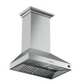 thumbnail image 3 of Forno Orvieto Wall Mount Range Hood In Stainless-Steel with Baffle Filters & Chimney, 3 of 4