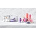 thumbnail image 7 of iDesign Cosmetic Organizer and Storage Set - Divided Organizer and Storage Drawer, Clear, Set of 2, 7 of 9