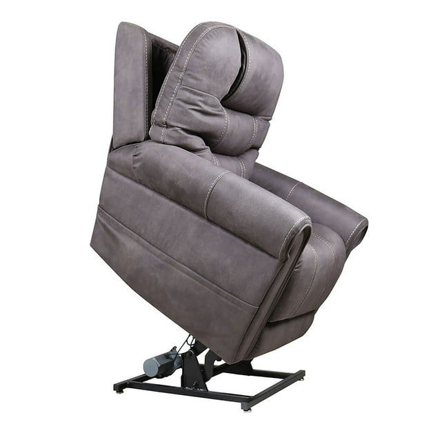 Tav Bra - リサイクルコットン グレー Wallace Dual Motor Layflat Recliner Lift Chair with Power Headrest