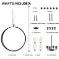 thumbnail image 5 of Cedar Hill 4-Light Open Metal Globe Chandelier, 4 light bulbs Included, 5 of 6