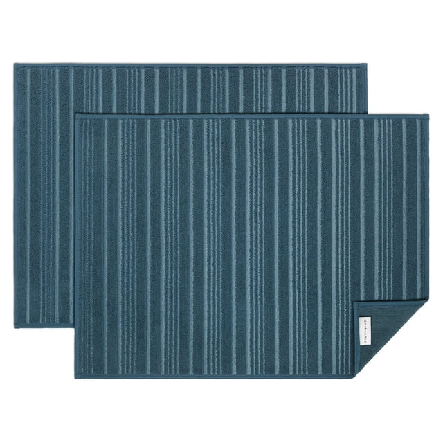 KitchenAid Rib Texture Dish Drying Mats, Set of 2, Assorted Colors