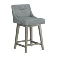 thumbnail image 11 of HH2 Home Upholstered Tapered Back Wood Adjustable Height Swivel Bar Stool, 11 of 19