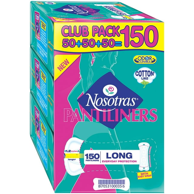 Nosotras Long Pantiliners, 150 ct.