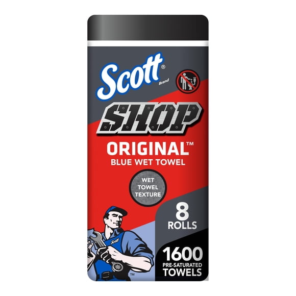 Scott Shop Towels Original, Pop-Up Dispenser Box 200 Sheets/Box