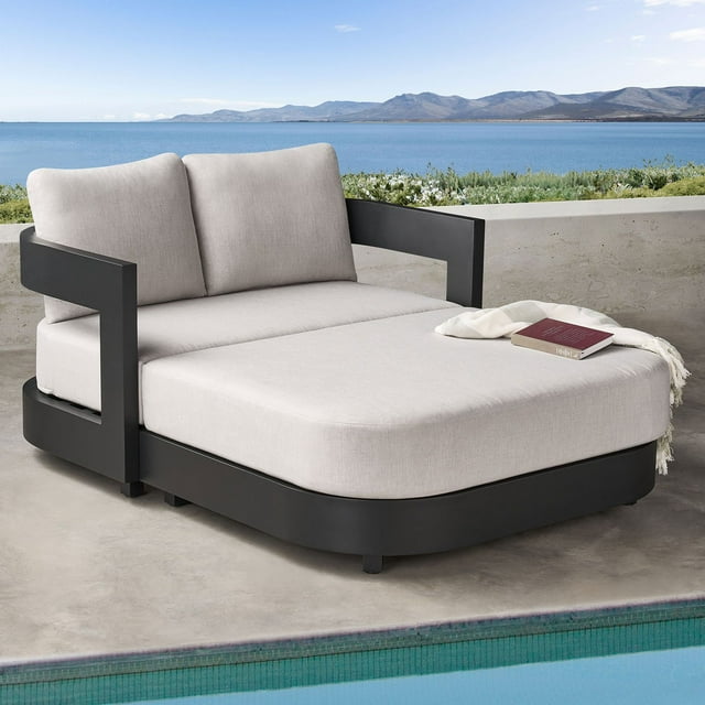 Member's Mark Palmero Oversized Chaise Lounge Set with Sunbrella Fabric, 2pc