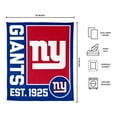 thumbnail image 3 of Logo Brands New York Giants 60"x70" Super Plush Blanket, 3 of 6