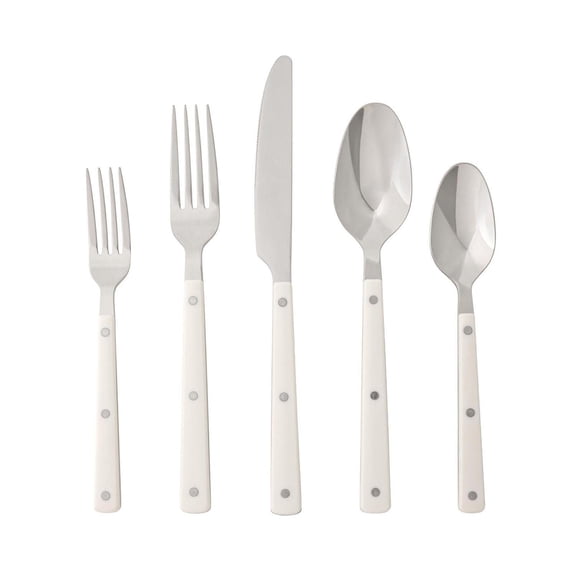 Member's Mark 20-Piece Colored Handle Flatware Set, 18/10 Stainless Steel