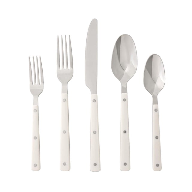 Member's Mark 20-Piece Colored Handle Flatware Set, 18/10 Stainless Steel
