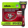 thumbnail image 1 of Gillette Labs NFL San Francisco 49ers Men's Razor, Handle + 8 Cartridges, 1 of 10
