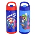 thumbnail image 1 of Zak Designs 14oz Double Wall Stainless Steel Siply Clutch Water Bottle, 2-Pack, 1 of 8