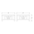thumbnail image 11 of Cambridge Casual Catalina Teak Sectional Sofa Patio Set, 8pc, 11 of 13