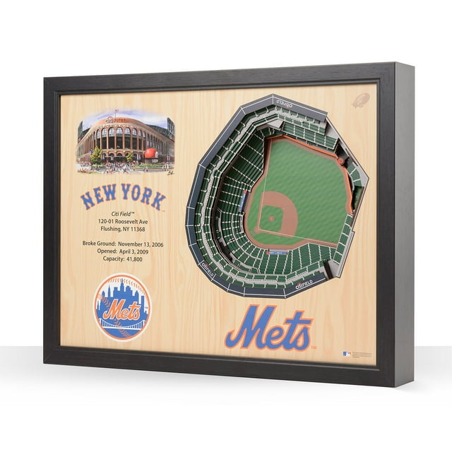 YouTheFan MLB 25-Layer Stadium View 3D Wall Art