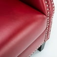 thumbnail image 4 of Hallie Club Top-Grain Leather Chair, Assorted Colors, 4 of 9