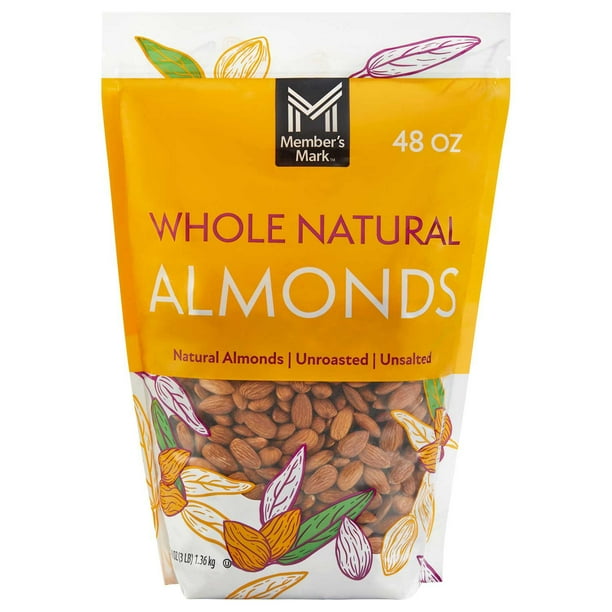 Member's Mark Whole Natural Almonds, 48 oz. - Samsclub.com