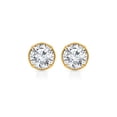 thumbnail image 2 of Lab Created Fancy Cut Diamond Stud Earrings in 14K Gold, 2 of 6