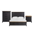 thumbnail image 1 of Society Den Johnshaven King Storage 3PC Bedroom Set in Espresso & Brown, 1 of 9