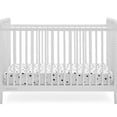 thumbnail image 2 of Delta Children Sawyer 5-Piece Nursery Furniture Set - 4-in-1 Convertible Crib, Dresser, Crib Mattress, Changing Pad & Mattress Protector, White, 2 of 11