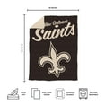 thumbnail image 5 of Logo Brands New Orleans Saints Luxe Dreams Throw, 60" x 80", 5 of 6