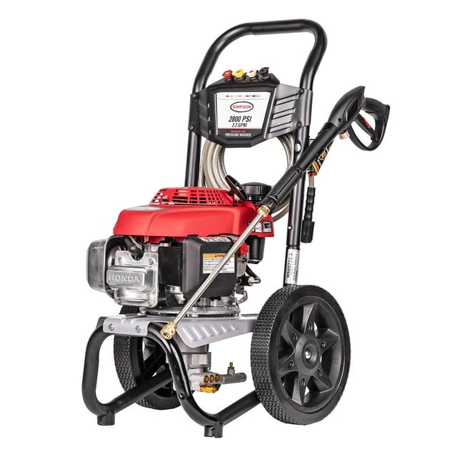 SIMPSON MegaShot 2800 PSI at 2.3 GPM HONDA GCV160 Premium Gas Pressure Washer