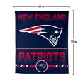 thumbnail image 5 of Logo Brands New England Patriots 60"x70" Super Plush Blanket, 5 of 5