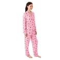 thumbnail image 2 of DreamMark Women's 2-Piece Holiday Notch Collar Pajama Set, 2 of 12