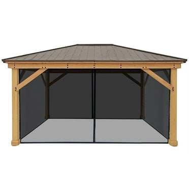 Yardistry Meridian Gazebo Mesh Kit, Choose Size