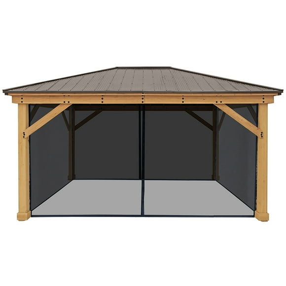 Yardistry Meridian Gazebo Mesh Kit, Choose Size