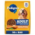 thumbnail image 1 of Pedigree Adult Roasted Chicken and Vegetable Dry Dog Food, 50 lbs. Bag, 1 of 12