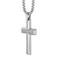 thumbnail image 2 of 0.27 CT. T.W. Diamond Cross in Stainless Steel, 2 of 5