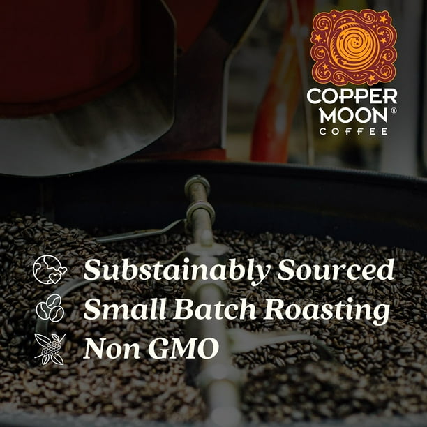 Copper Moon Coffee Light Roast Whole Bean Coffee, Ethiopian Blend