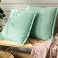 thumbnail image 2 of Town & Country Everyday Rio Solid Fringe Decorative Pillow, Set of 2, 2 of 10