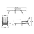 thumbnail image 8 of POLYWOOD Gulf Shores Chaise with Arms, 8 of 8