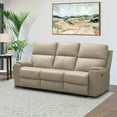 thumbnail image 2 of Everett 3-Piece Top-Grain Leather Manual Reclining Set, Assorted Colors, 2 of 17