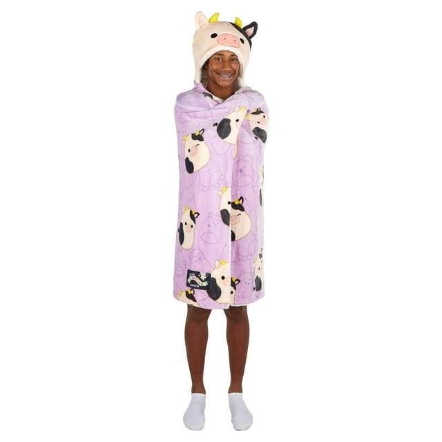 Kids Licensed 40" x 50" Hooded Throw with Sherpa Lining