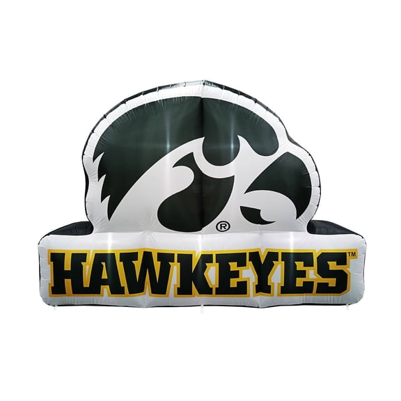 Logo Brands Iowa Hawkeyes Pre-Lit 7’x10’ Team Inflatable