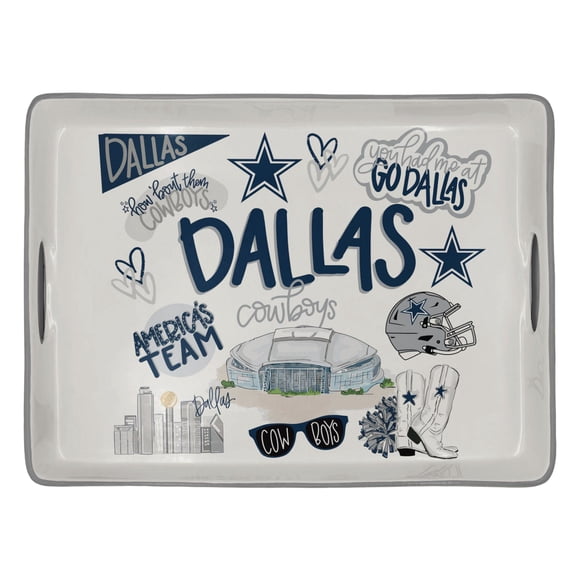 Dallas Cowboys Ceramic Serving Tray