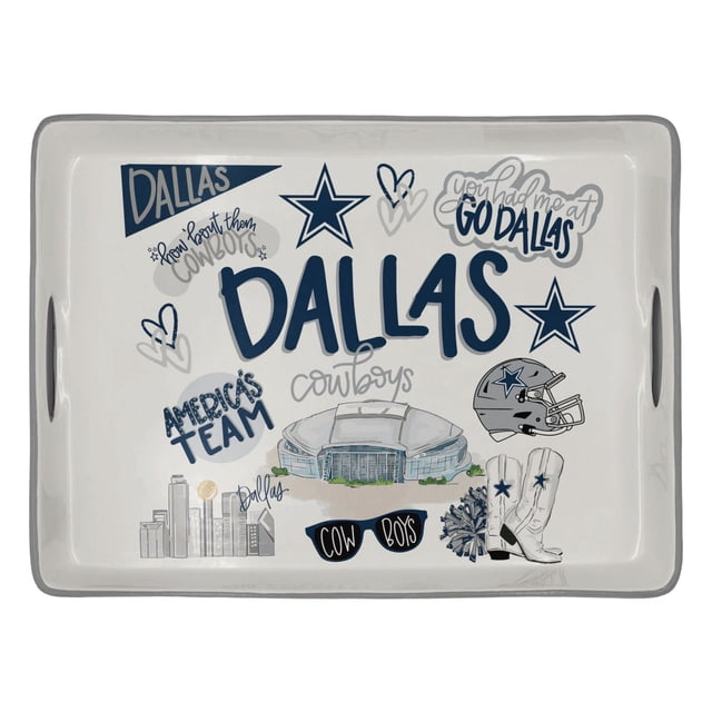 Dallas Cowboys Ceramic Serving Tray