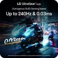thumbnail image 4 of LG 27" UltraGear OLED QHD, 1440p, 240Hz, Nvidia Gsync, AMD FreeSync, HDR10, Gaming Monitor, 4 of 10