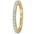 thumbnail image 3 of Round Cut Diamond Eternity Band in 14K Gold, 3 of 5