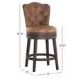 thumbnail image 3 of HH2Home Edenwood Wood Counter Height or Bar Height Swivel Stool, 3 of 10