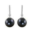 thumbnail image 2 of 8-9mm Cultured Freshwater Pearl and Diamond (0.05 cttw) Drop Earrings in 14K Gold, 2 of 4