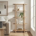 thumbnail image 1 of Bower Home Modern 60" Wood Bookcase, 1 of 8