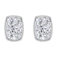 thumbnail image 2 of Lab Created Diamond Cushion Cut Diamond Stud Earrings, 2 of 4