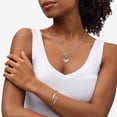 thumbnail image 5 of Bypass Hinged Cuff Bangle in Silver and 14K Yellow Gold, 5 of 6
