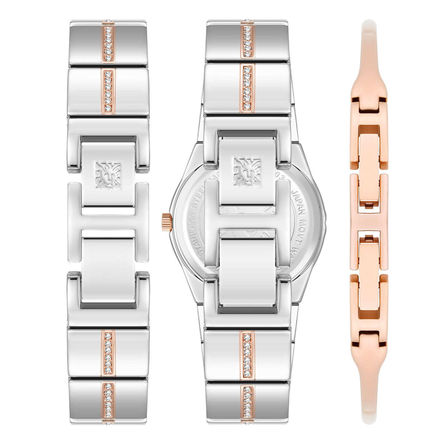 Anne Klein Al/3300 Rose Gold tone-blue two toned watch brand new Anne Klein New York Rose Gold Two-Tone Women main image 2
