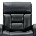 thumbnail image 5 of Bronston Top Grain Leather Power Theater Recliner, Black, 5 of 9