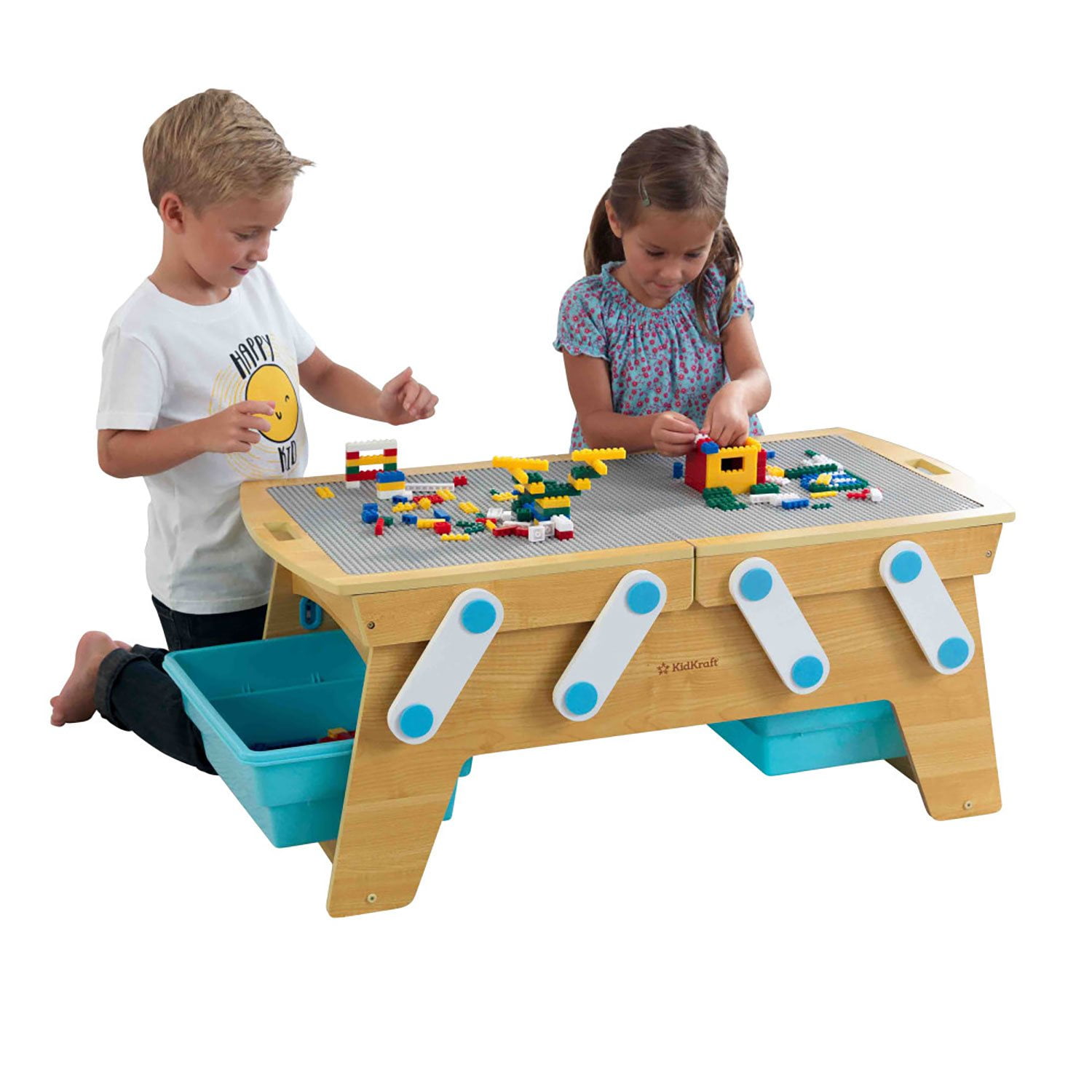 KidKraft Building Bricks Play N' Store Wooden Table - Samsclub.com